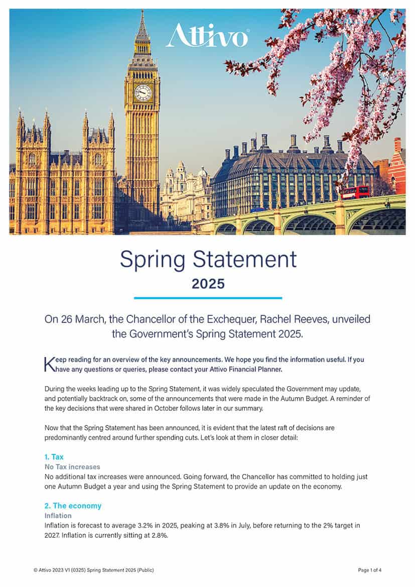 Spring Statement 25 Spring Statement 2025 - Attivo